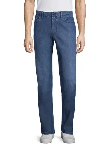 Brioni Men's Essential Boot Cut Fit Jeans - Navy | Thumbnail 1