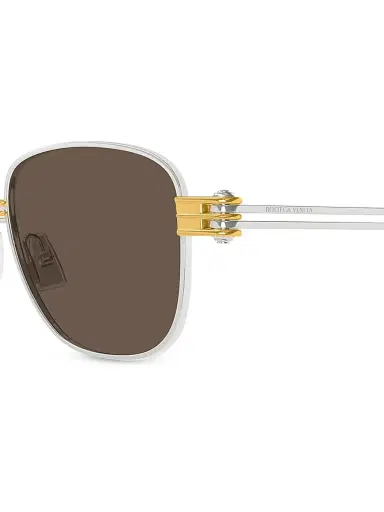 Bottega Veneta Women's 51MM Rectangular Sunglasses | Thumbnail 4