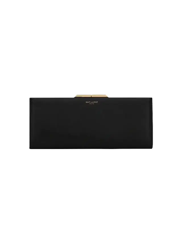 Women's Midnight Small Clutch in Smooth Leather