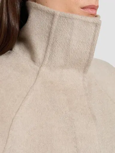 Alaïa Women's Asymmetric Double-Faced Cashmere Coat | Thumbnail 5 Alaïa Women's Asymmetric Double-Faced Cashmere Coat | Thumbnail 5