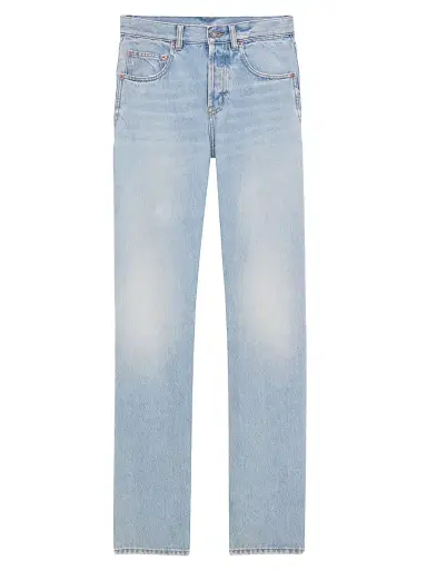 Saint Laurent Men's Baggy Jeans in Denim | Thumbnail 1 Saint Laurent Men's Baggy Jeans in Denim | Thumbnail 1