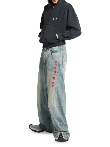 Balenciaga Men's Baggy Jeans - Pink - Size Large | Thumbnail 6 Balenciaga Men's Baggy Jeans - Pink - Size Large | Thumbnail 6