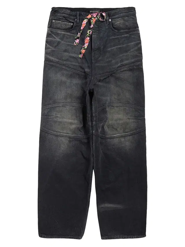 Balenciaga Men's George V Baggy Jeans - Black