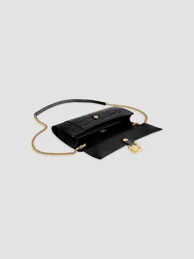 Balenciaga Women's Hourglass Pochette with Chain | Thumbnail 4