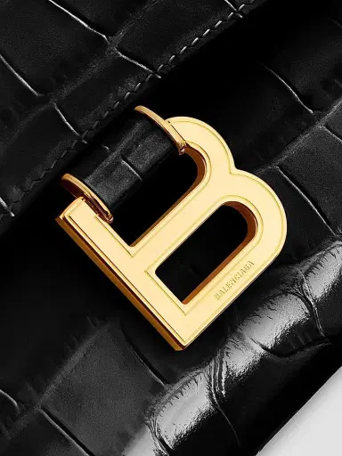 Balenciaga Women's Hourglass Pochette with Chain | Thumbnail 6