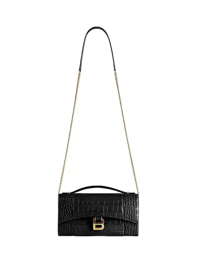 Balenciaga Women's Hourglass Pochette with Chain | Thumbnail 1