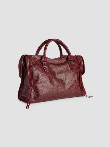 Balenciaga Women's Le City East West Bag - Berry Red | Thumbnail 5 Balenciaga Women's Le City East West Bag - Berry Red | Thumbnail 5
