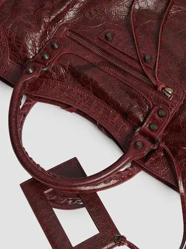 Balenciaga Women's Le City East West Bag - Berry Red | Thumbnail 8 Balenciaga Women's Le City East West Bag - Berry Red | Thumbnail 8