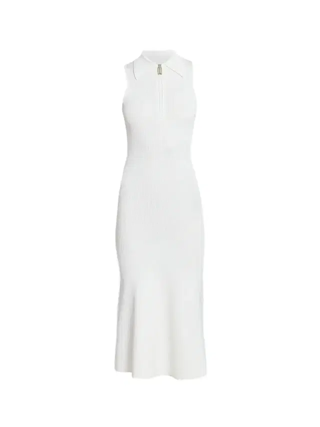 Victoria Beckham Women's Mira Sleeveless Midi Dress - White