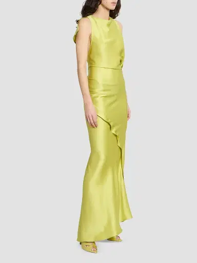 Victoria Beckham Women's Kyra Sleeveless Draped Gown | Thumbnail 4 Victoria Beckham Women's Kyra Sleeveless Draped Gown | Thumbnail 4