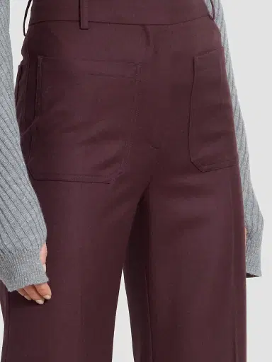 Victoria Beckham Women's Alina Wide-Leg High-Rise Wool Trousers | Thumbnail 5 Victoria Beckham Women's Alina Wide-Leg High-Rise Wool Trousers | Thumbnail 5