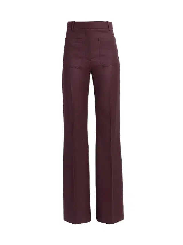Victoria Beckham Women's Alina Wide-Leg High-Rise Trousers - Acai