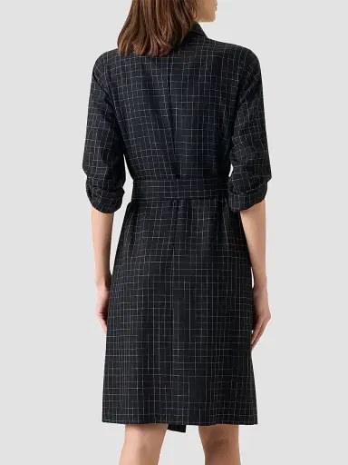 Akris punto Women's Check Knee-Length Shirtdress | Thumbnail 3 Akris punto Women's Check Knee-Length Shirtdress | Thumbnail 3