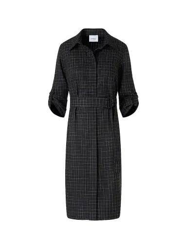 Akris punto Women's Check Knee-Length Shirtdress | Thumbnail 1 Akris punto Women's Check Knee-Length Shirtdress | Thumbnail 1
