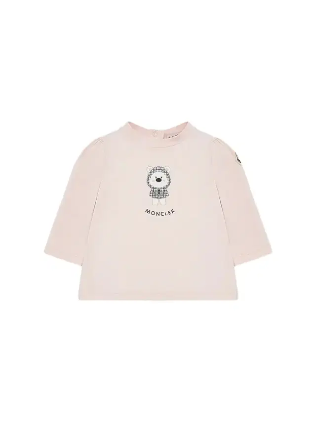 Moncler Baby Girl's & Little Girl's Long Sleeves Crewneck T-Shirt in Cotton - Light Pink