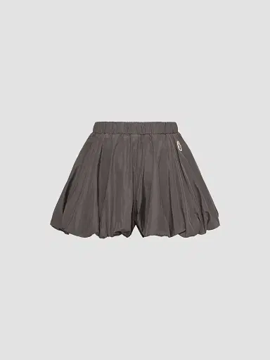 Moncler Little Girl's and Girl's Shorts in Taffeta - Dark Gray | Thumbnail 2 Moncler Little Girl's and Girl's Shorts in Taffeta - Dark Gray | Thumbnail 2