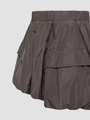 Moncler Little Girl's and Girl's Shorts in Taffeta - Dark Gray | Thumbnail 3 Moncler Little Girl's and Girl's Shorts in Taffeta - Dark Gray | Thumbnail 3