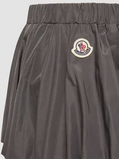 Moncler Little Girl's and Girl's Shorts in Taffeta - Dark Gray | Thumbnail 4 Moncler Little Girl's and Girl's Shorts in Taffeta - Dark Gray | Thumbnail 4