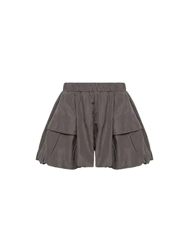 Moncler Little Girl's and Girl's Shorts in Taffeta - Dark Gray | Thumbnail 1 Moncler Little Girl's and Girl's Shorts in Taffeta - Dark Gray | Thumbnail 1