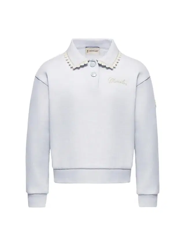 Moncler Little Girl's and Girl's Sweatshirt in Cotton - Ice Gray