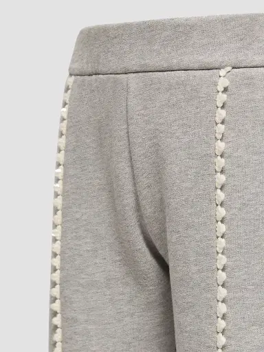 Moncler Little Girl's and Girl's Pants in Cotton - Gray | Thumbnail 3 Moncler Little Girl's and Girl's Pants in Cotton - Gray | Thumbnail 3