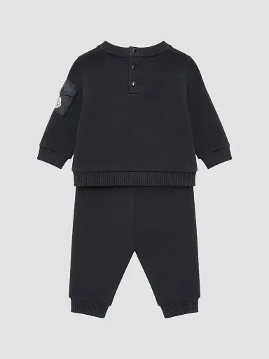 Moncler Baby Boy's & Little Boy's Set in Cotton - Dark Blue - Size 12 Months | Thumbnail 2 Moncler Baby Boy's & Little Boy's Set in Cotton - Dark Blue - Size 12 Months | Thumbnail 2
