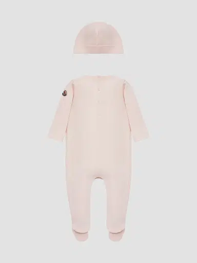 Moncler Baby's Set in Cotton - Light Pink 12 Months | Thumbnail 6