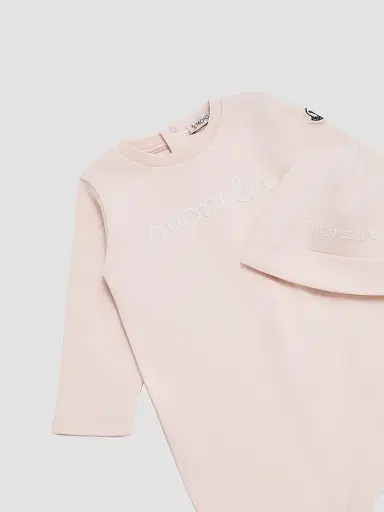 Moncler Baby's Set in Cotton - Light Pink 12 Months | Thumbnail 7