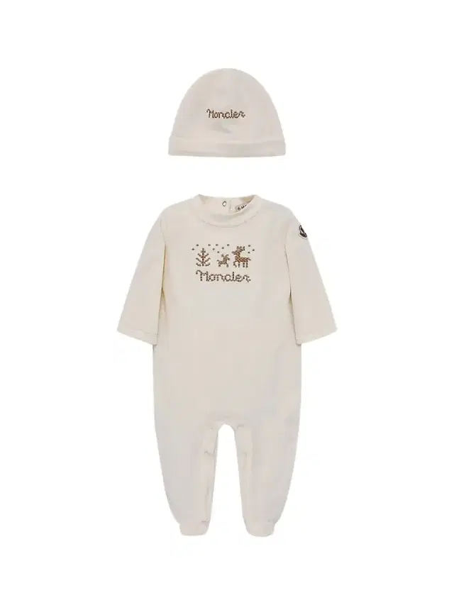 Moncler Baby's Set in Cotton - Light Beige 12 Months