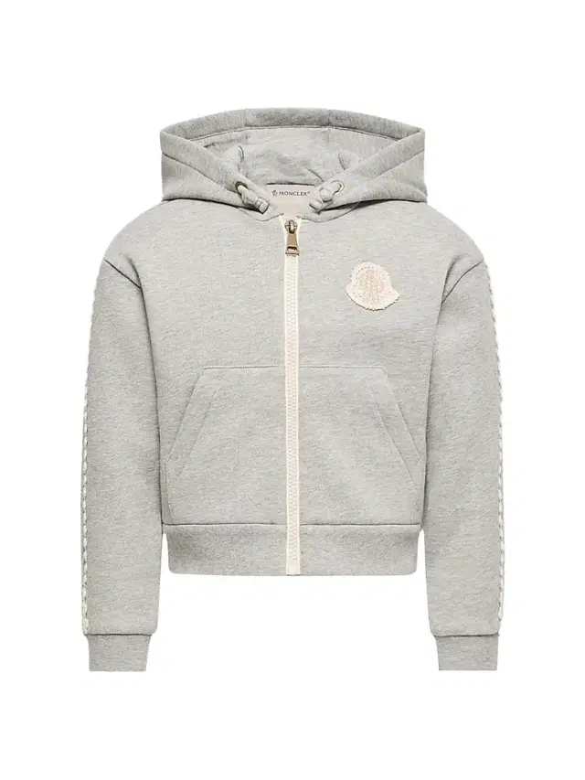 Moncler Little Girl's & Girl's Hoodie in Cotton - Gray