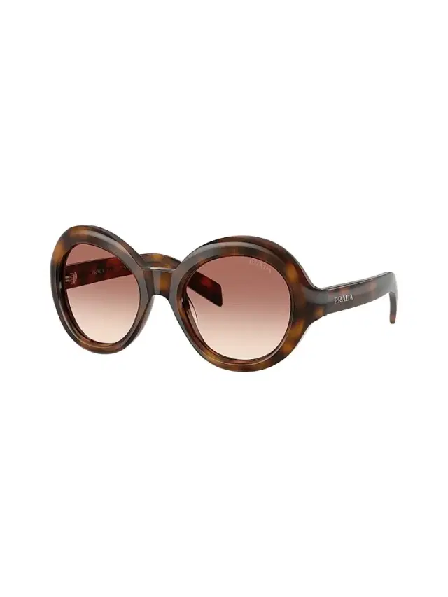 Women's D08SU Round Sunglasses - Brown