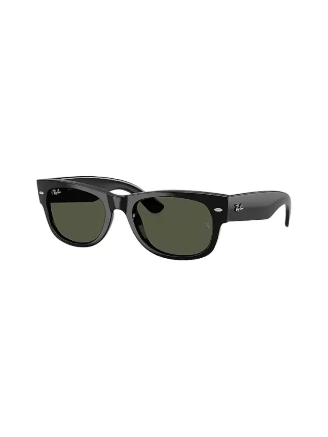 Ray-Ban Women's RB0832S Mega Wayfarer II 55MM Square Sunglasses - Dark Black