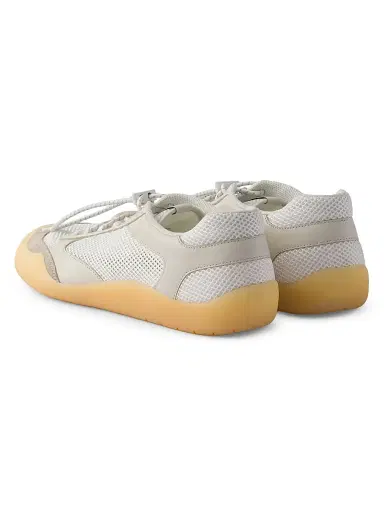 Prada Men's Speedrock Leather and Mesh Fabric Sneakers - Khaki - Size 10.5 | Thumbnail 3