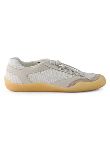 Prada Men's Speedrock Leather and Mesh Fabric Sneakers - Khaki - Size 10.5 | Thumbnail 1