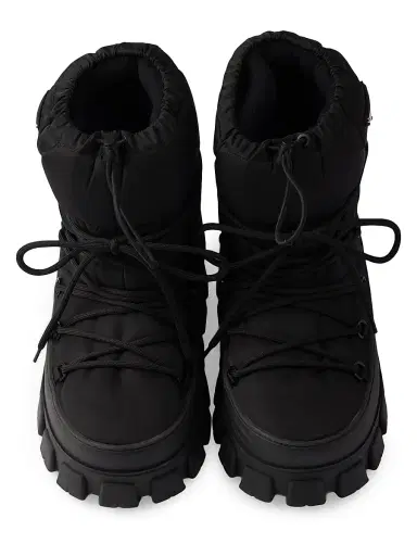 Prada Men's Re-Nylon Gabardine Après Ski Booties - Black - Size 5 | Thumbnail 2