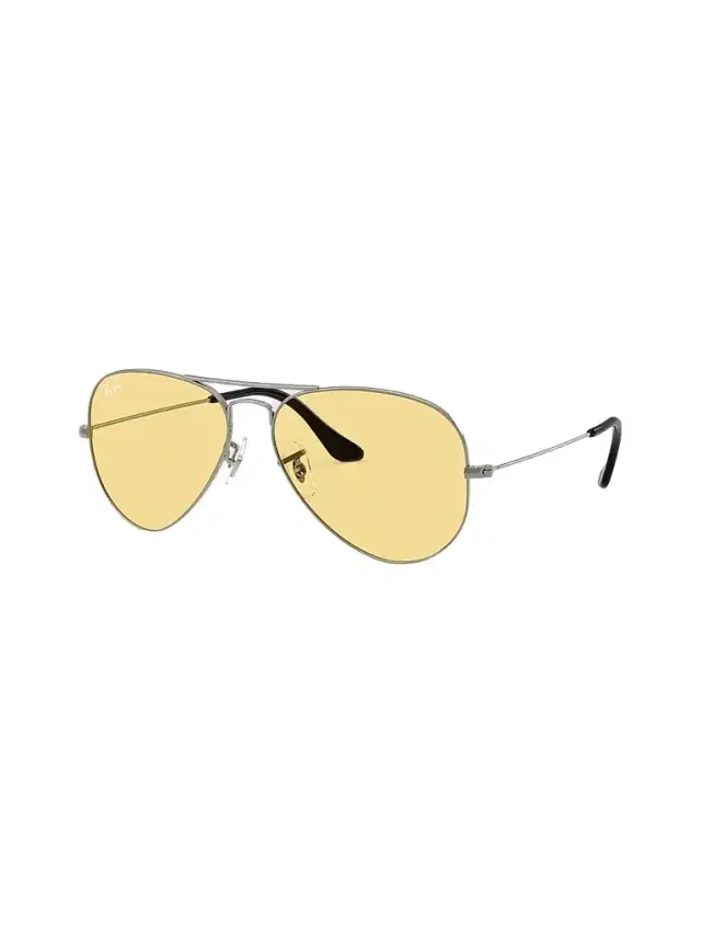 Ray-Ban Men's RB3025 Aviator 58MM  Metal Aviator Sunglasses - Silver Gold