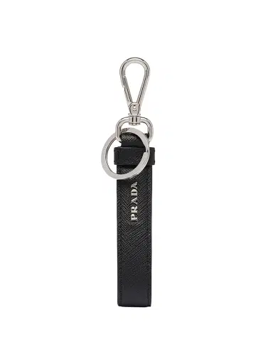 Prada Men's Saffiano Leather Keychain | Thumbnail 3