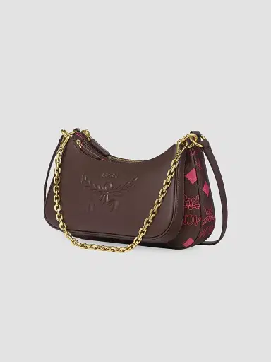 MCM Women's Aren Maxi Laurel Monogarm Hobo Bag - Cinnamon | Thumbnail 2
