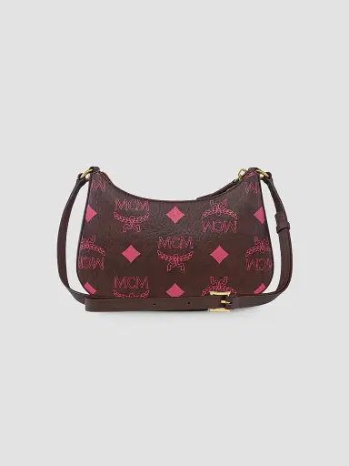 MCM Women's Aren Maxi Laurel Monogarm Hobo Bag - Cinnamon | Thumbnail 3