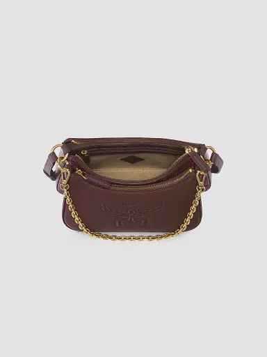 MCM Women's Aren Maxi Laurel Monogarm Hobo Bag - Cinnamon | Thumbnail 4