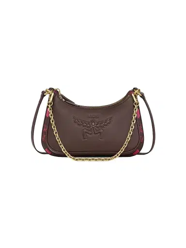 MCM Women's Aren Maxi Laurel Monogarm Hobo Bag - Cinnamon | Thumbnail 1
