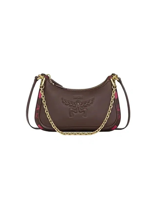 MCM Women's Aren Maxi Laurel Monogarm Hobo Bag - Cinnamon