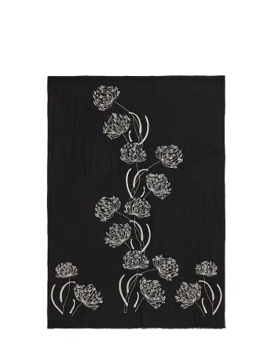 Janavi Women's The Wild Pearl Wool Scarf | Thumbnail 1 Janavi Women's The Wild Pearl Wool Scarf | Thumbnail 1