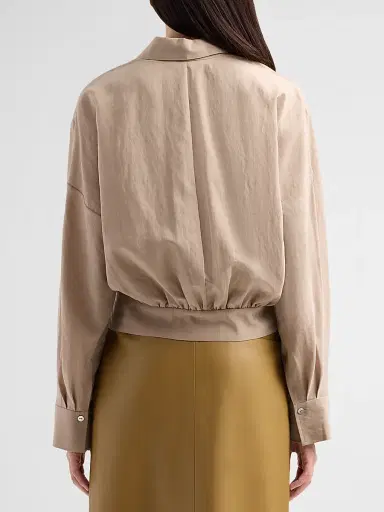 Vince Women's Blouson Shirt Jacket | Thumbnail 3 Vince Women's Blouson Shirt Jacket | Thumbnail 3