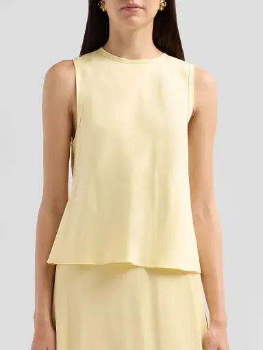 Vince Women's Sleeveless Bias Crewneck Top | Thumbnail 5 Vince Women's Sleeveless Bias Crewneck Top | Thumbnail 5