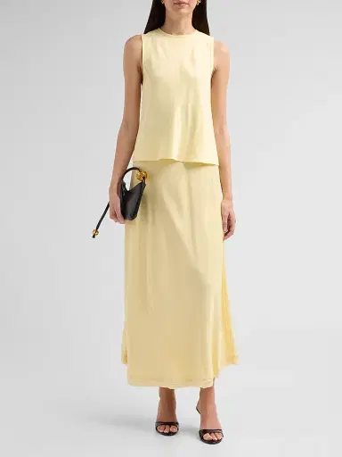 Vince Women's Creased Pleated Maxi Skirt | Thumbnail 2