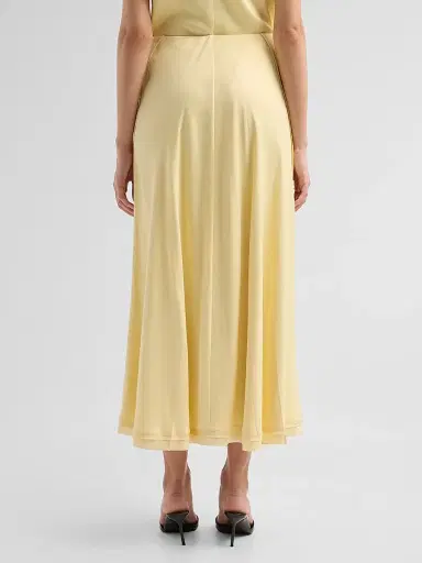 Vince Women's Creased Pleated Maxi Skirt | Thumbnail 3