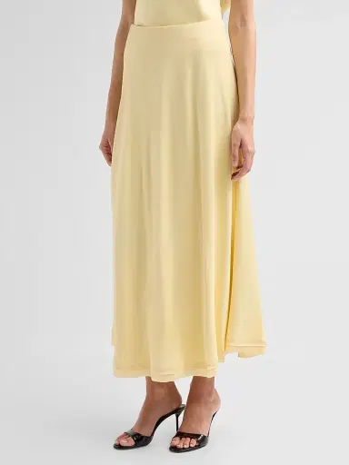 Vince Women's Creased Pleated Maxi Skirt | Thumbnail 4