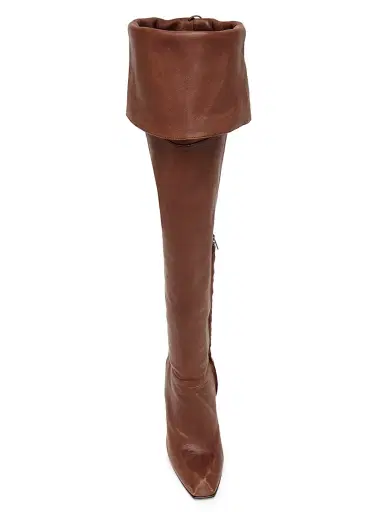 Alexander McQueen Women's 105MM Leather Knee-High Boots | Thumbnail 4 Alexander McQueen Women's 105MM Leather Knee-High Boots | Thumbnail 4