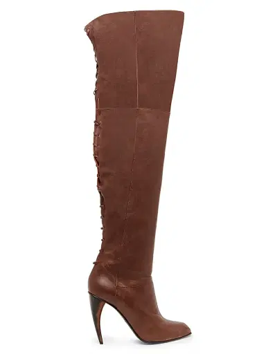 Alexander McQueen Women's 105MM Leather Knee-High Boots | Thumbnail 5 Alexander McQueen Women's 105MM Leather Knee-High Boots | Thumbnail 5